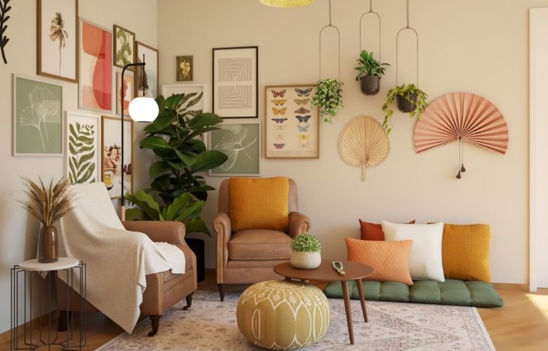 estilo boho, decoração