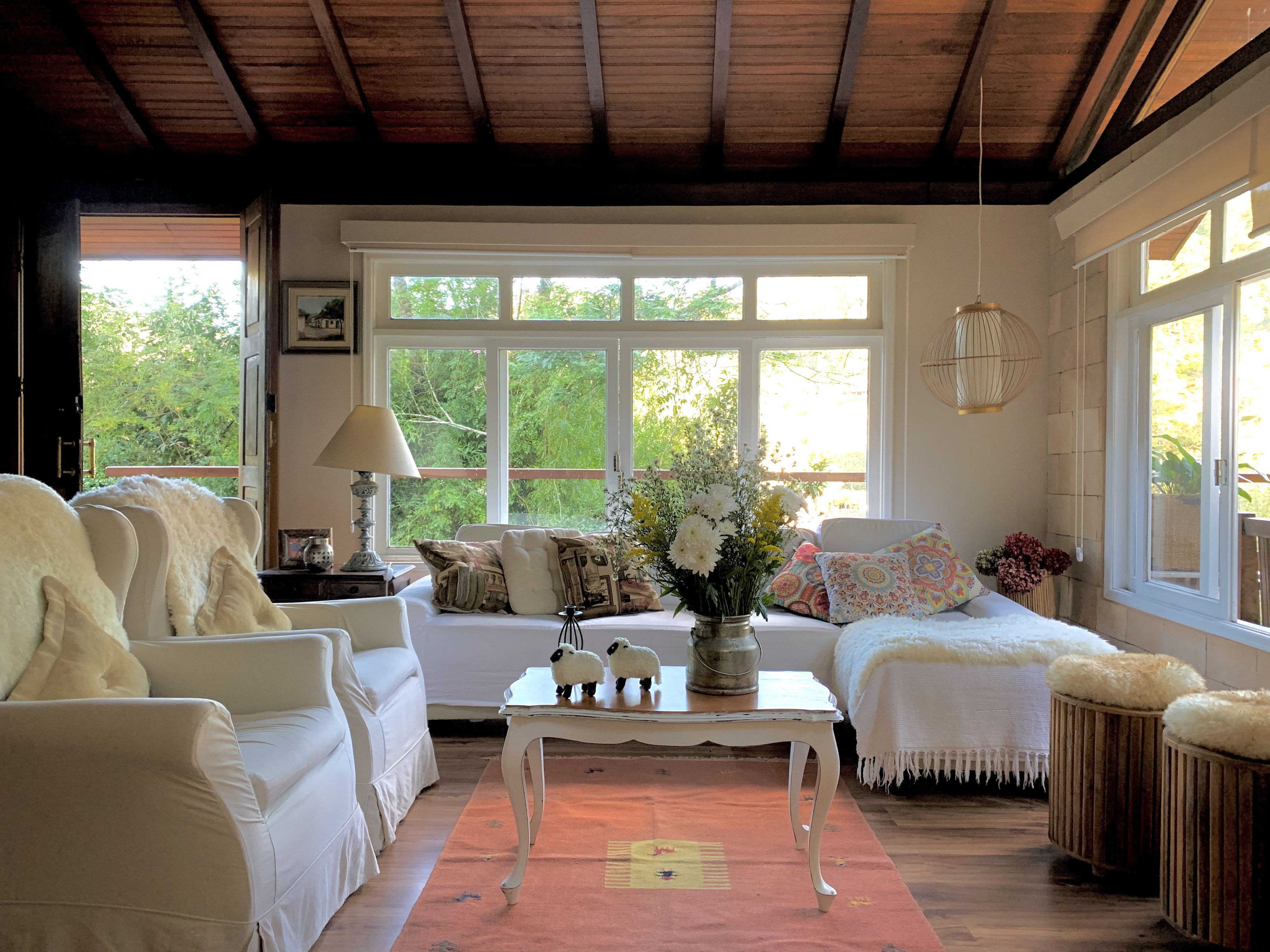 decoração cottagecore sala