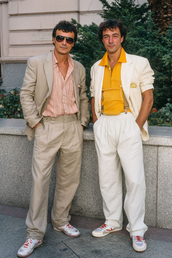 tendências moda anos 80