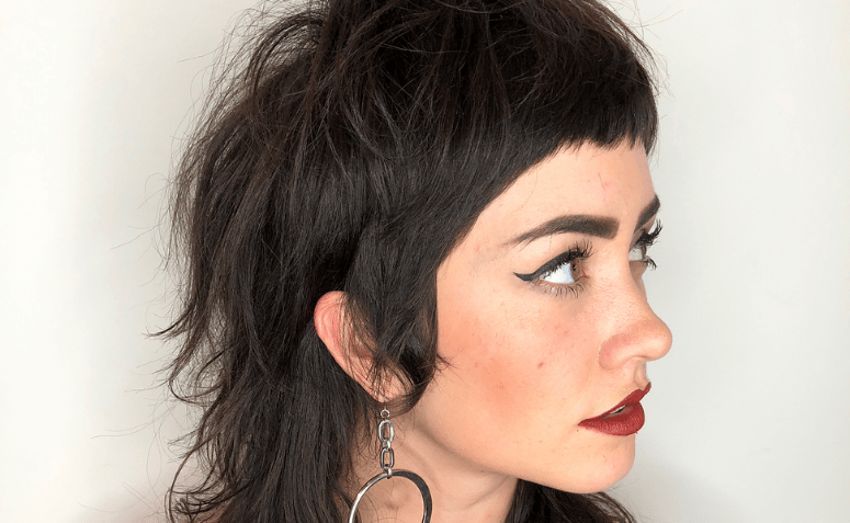 como estilizar um mullet cacheado