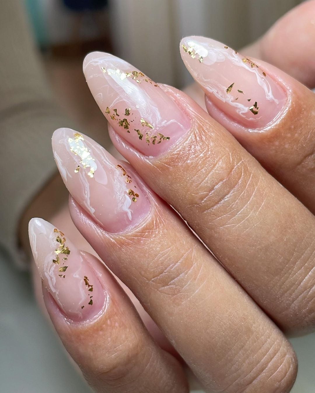 unhas peroladas