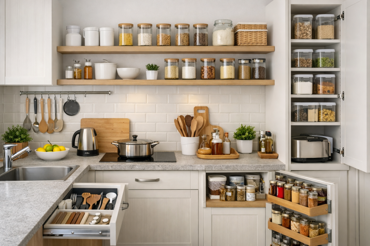 ideias decoração cozinha grega moderna