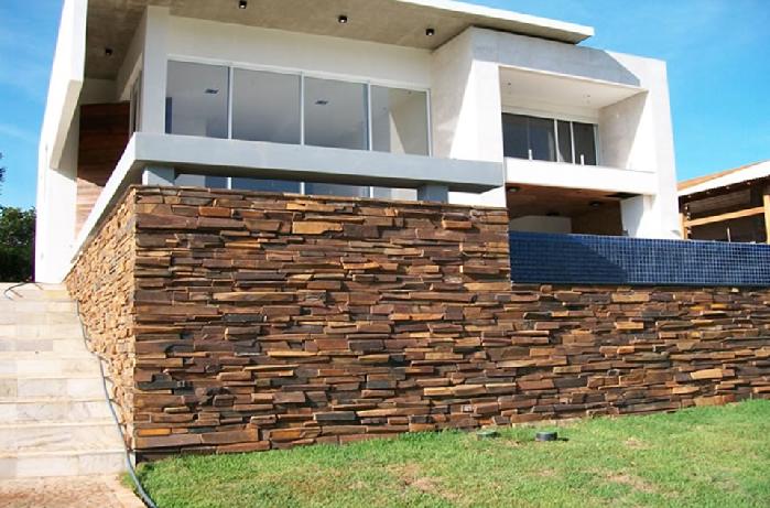 Pedra ferro para muros externos