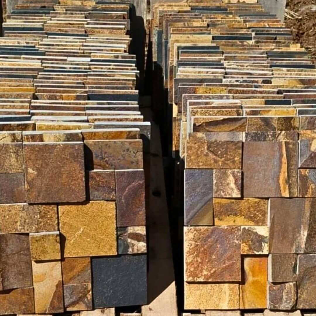 Muro de arrimo com pedra ferro