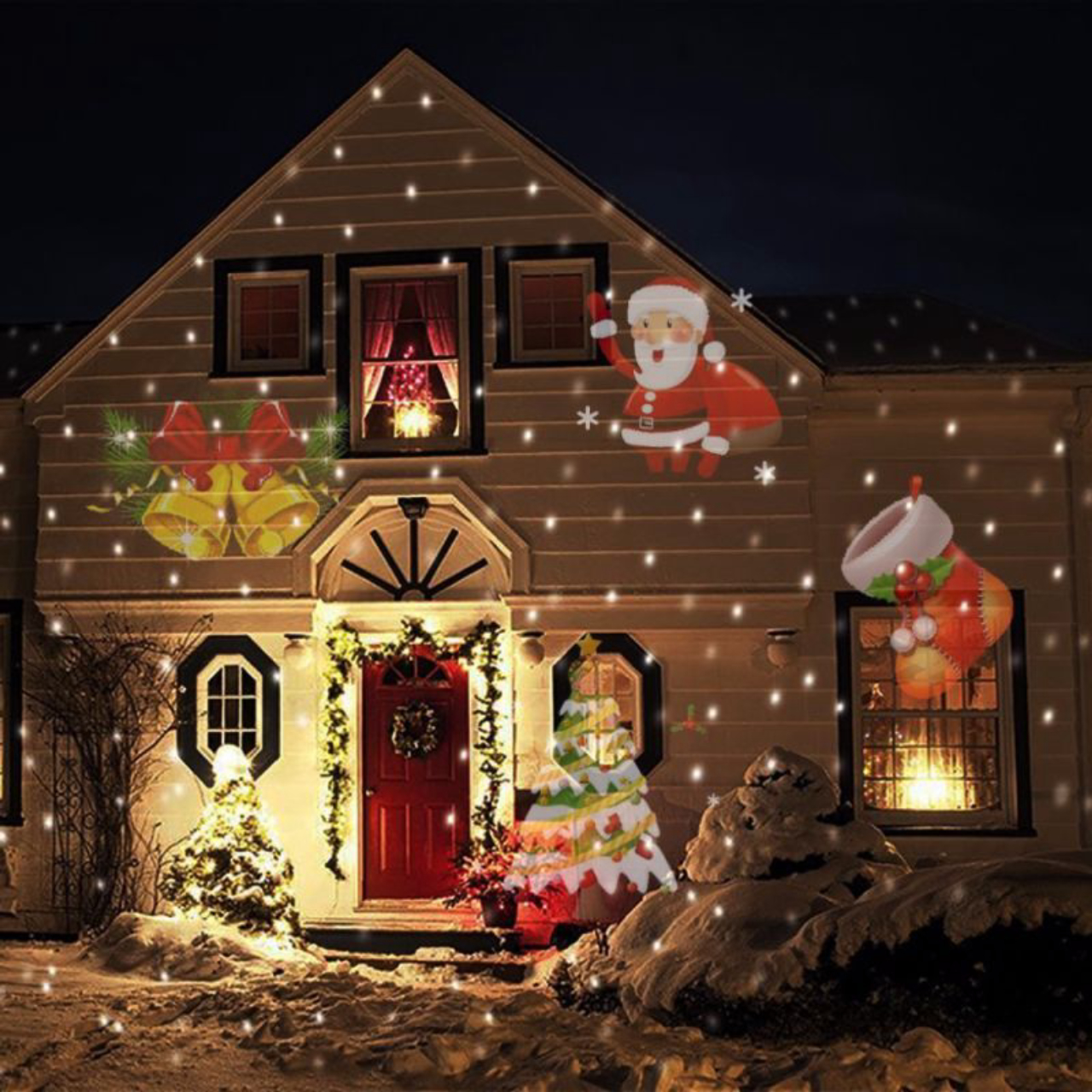 decoração de natal com guirlandas