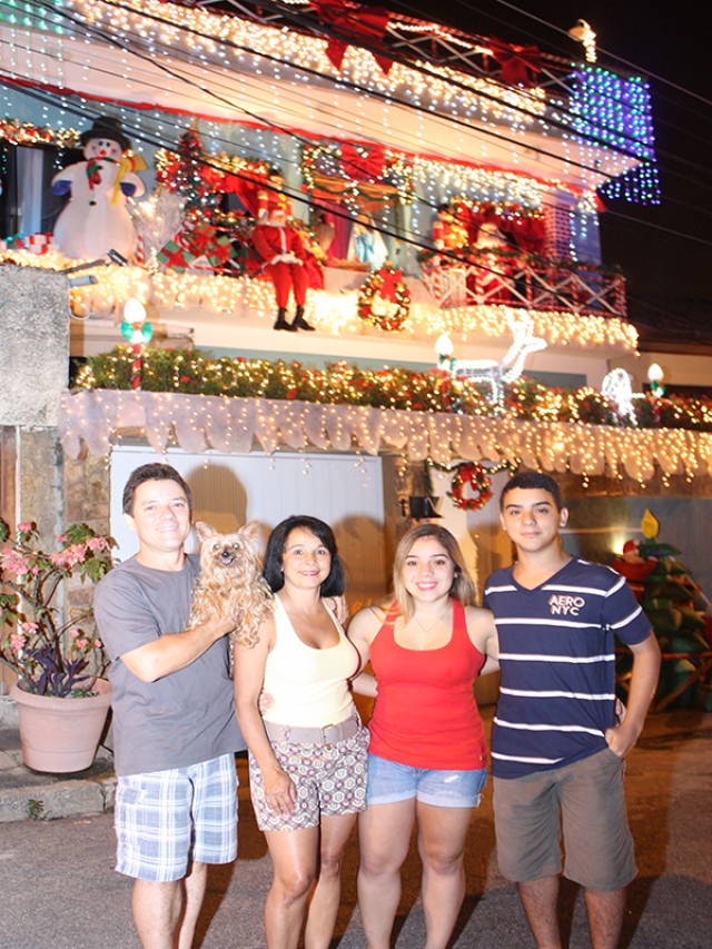 ornamentação externa de natal