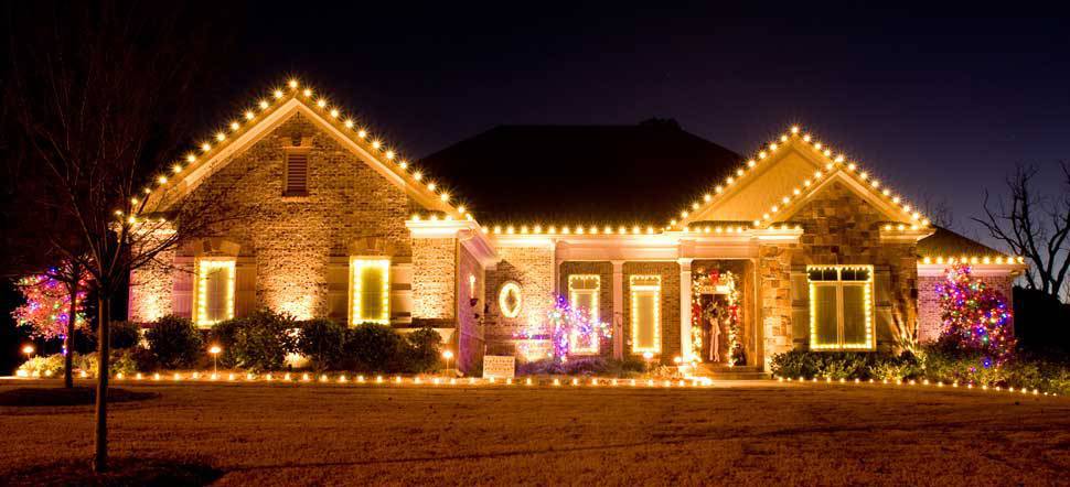 fachada de natal elegante
