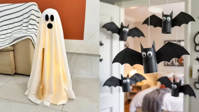 ideias criativas fantasma halloween diy