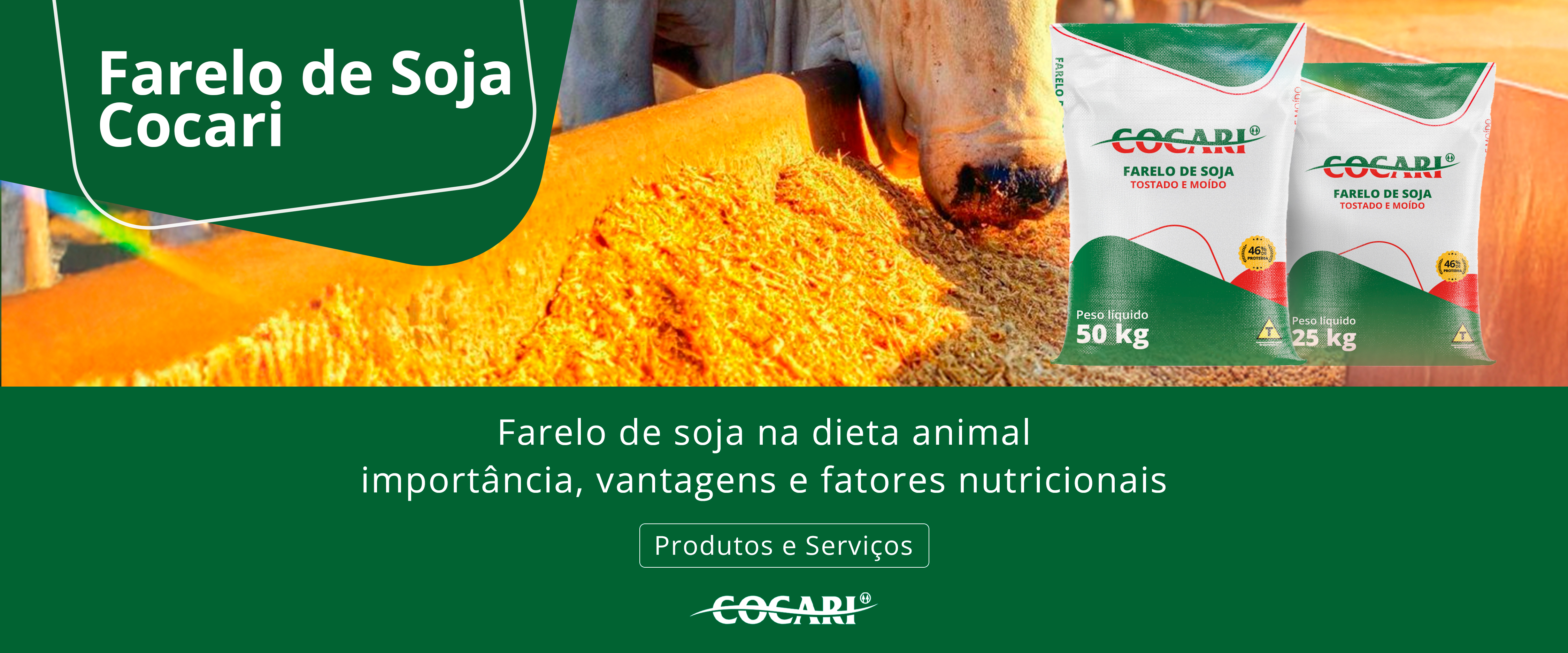 Vantagens do farelo de soja para produção de leite