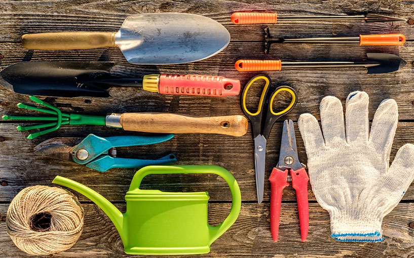 ferramentas essenciais para jardinagem