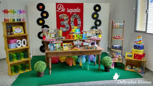 decoração festa anos 90 feminina