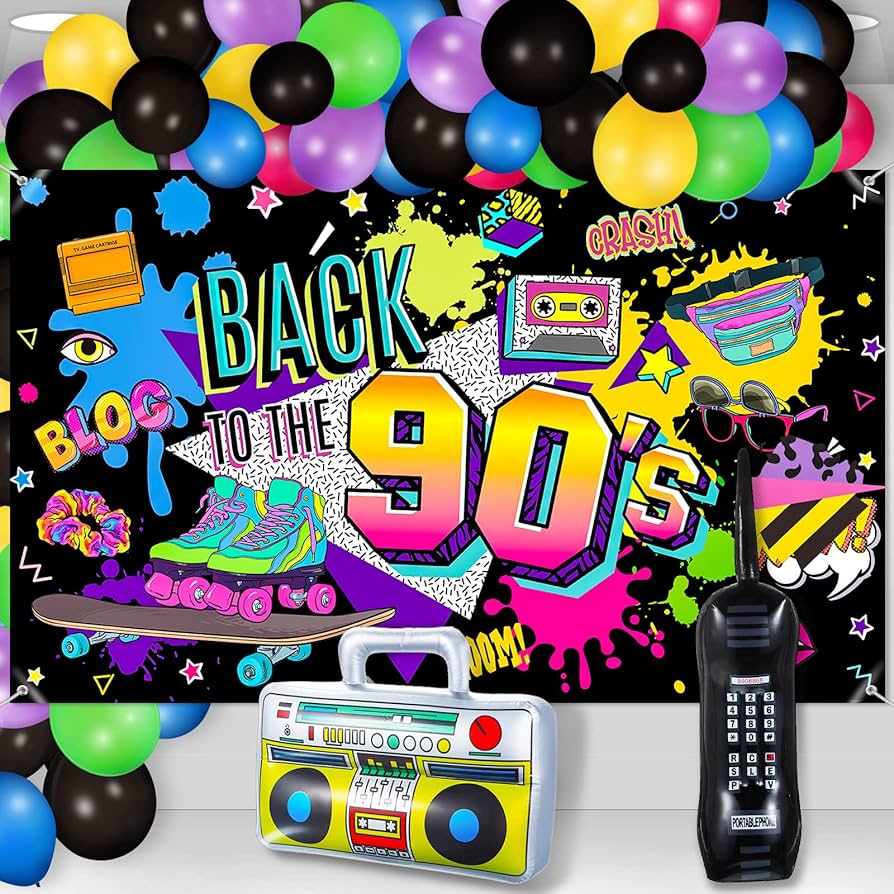 cores festa anos 90