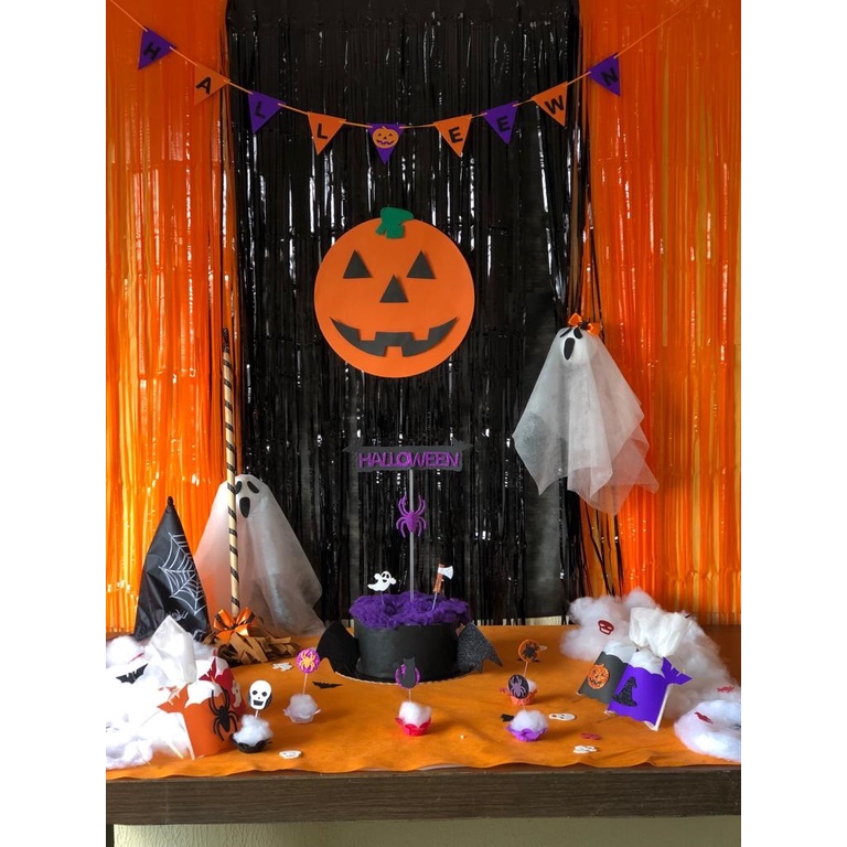 decoração festa dia das bruxas simples
