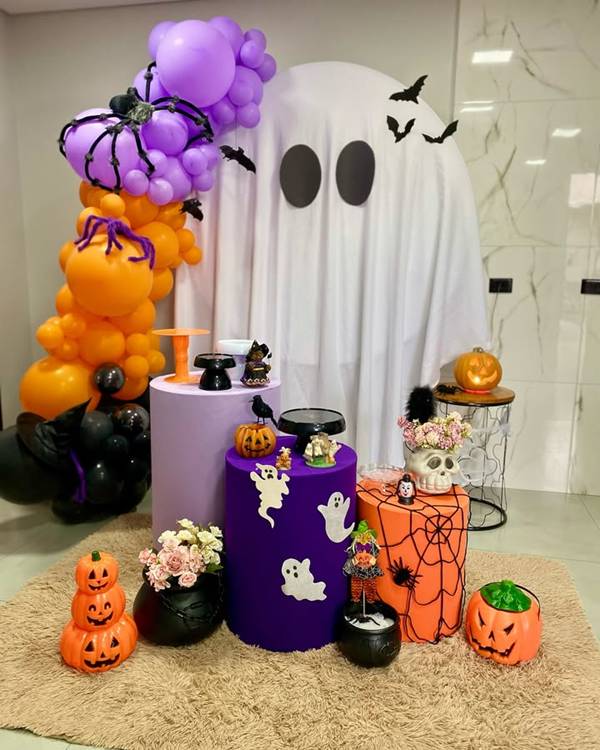 materiais baratos para festa halloween