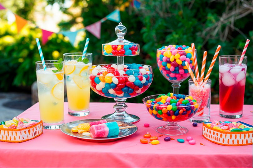 ideias de decoração festa tema doces simples e barata