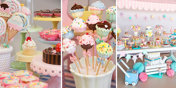 como fazer doces gigantes para decoração de festa