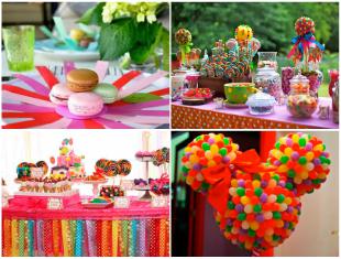 ideias de decoração festa tema doces simples e barata