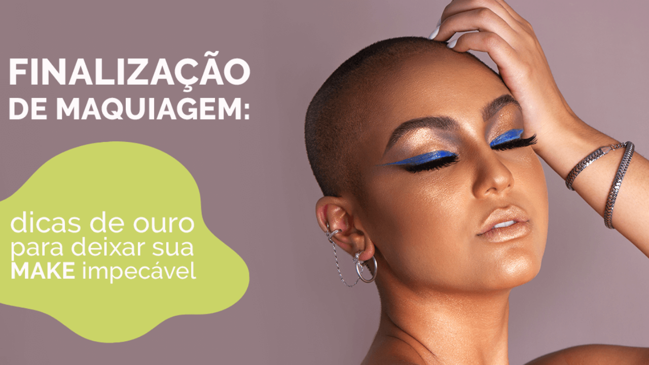 finalização de maquiagem