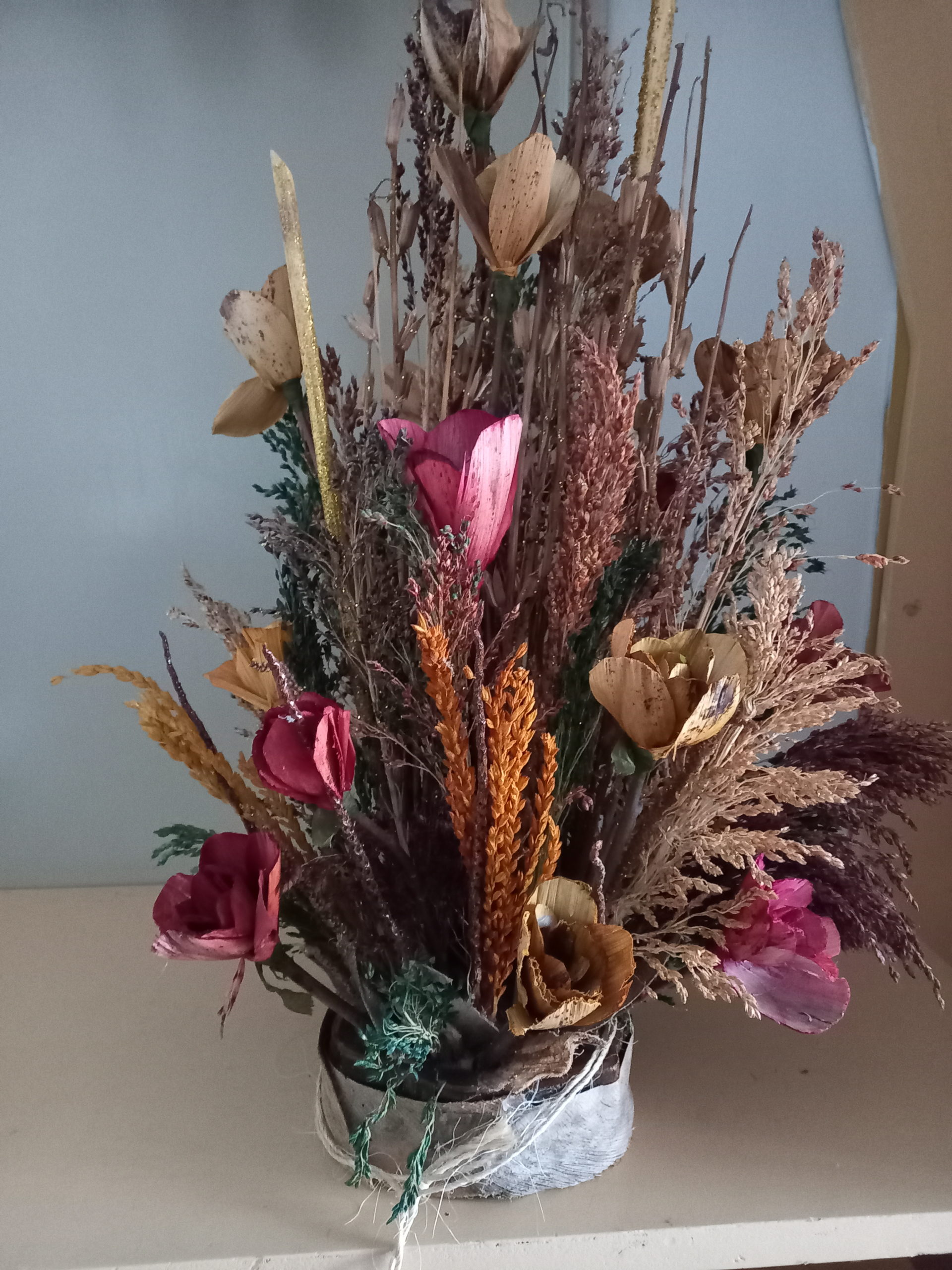 rosas secas para decoração