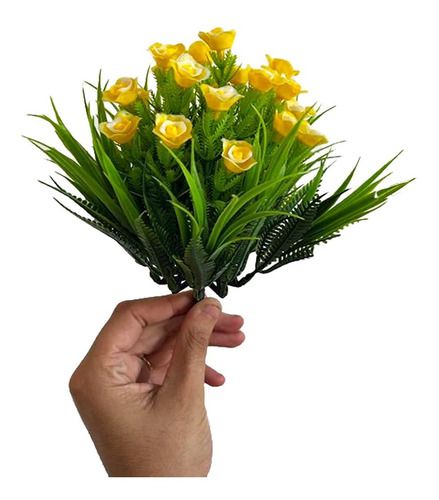 flores artificiais para aparador