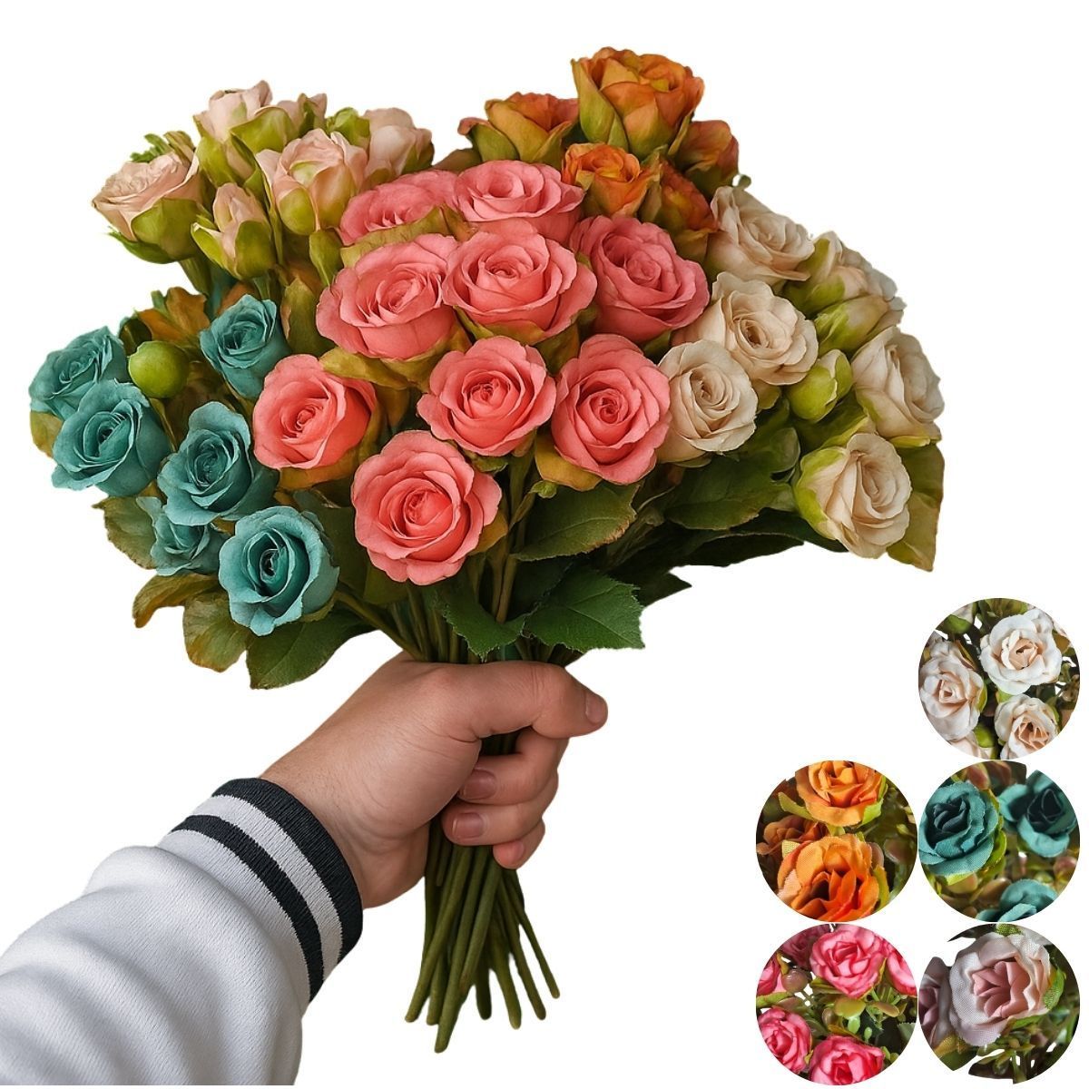 orquídeas artificiais de silicone