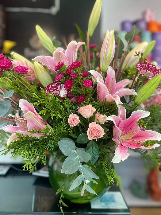 flores artificiais para centro de mesa