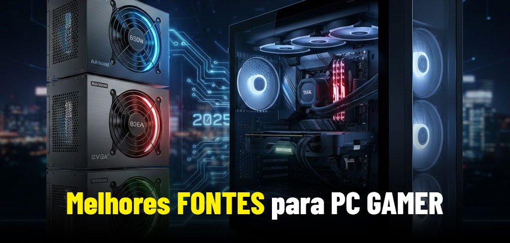 Top 5 Fontes Custo-Benefício para PC Gamer em 2026 (Entrada