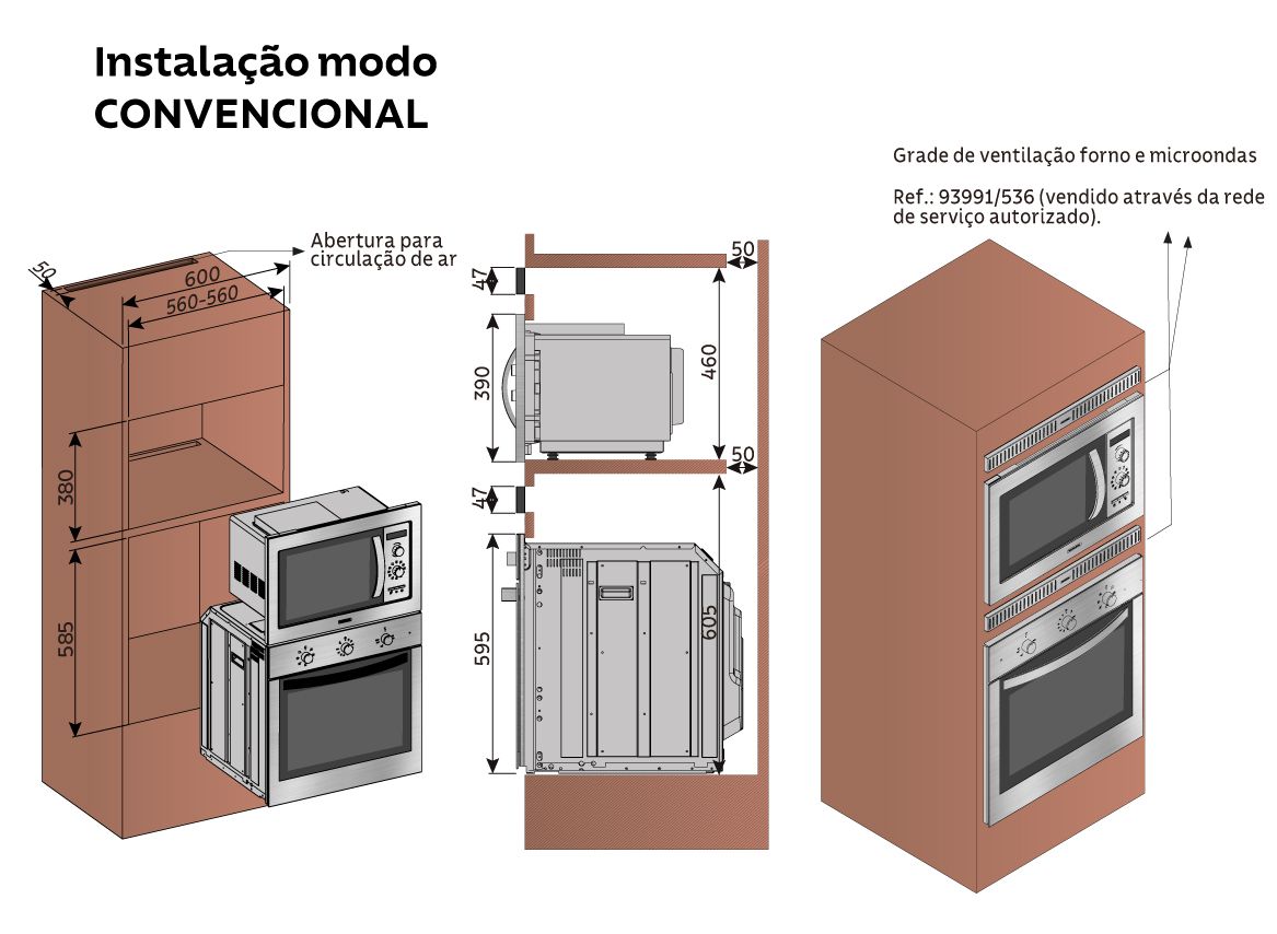 forno de embutir como instalar