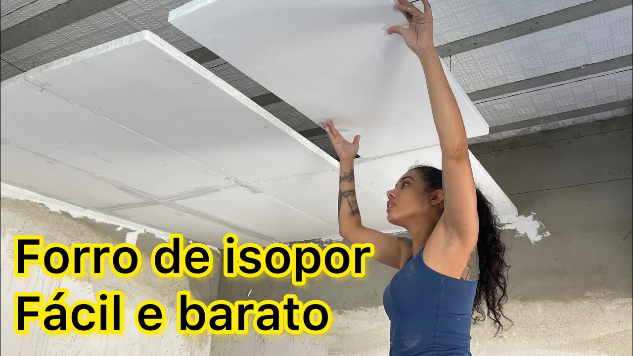 forro de isopor como instalar