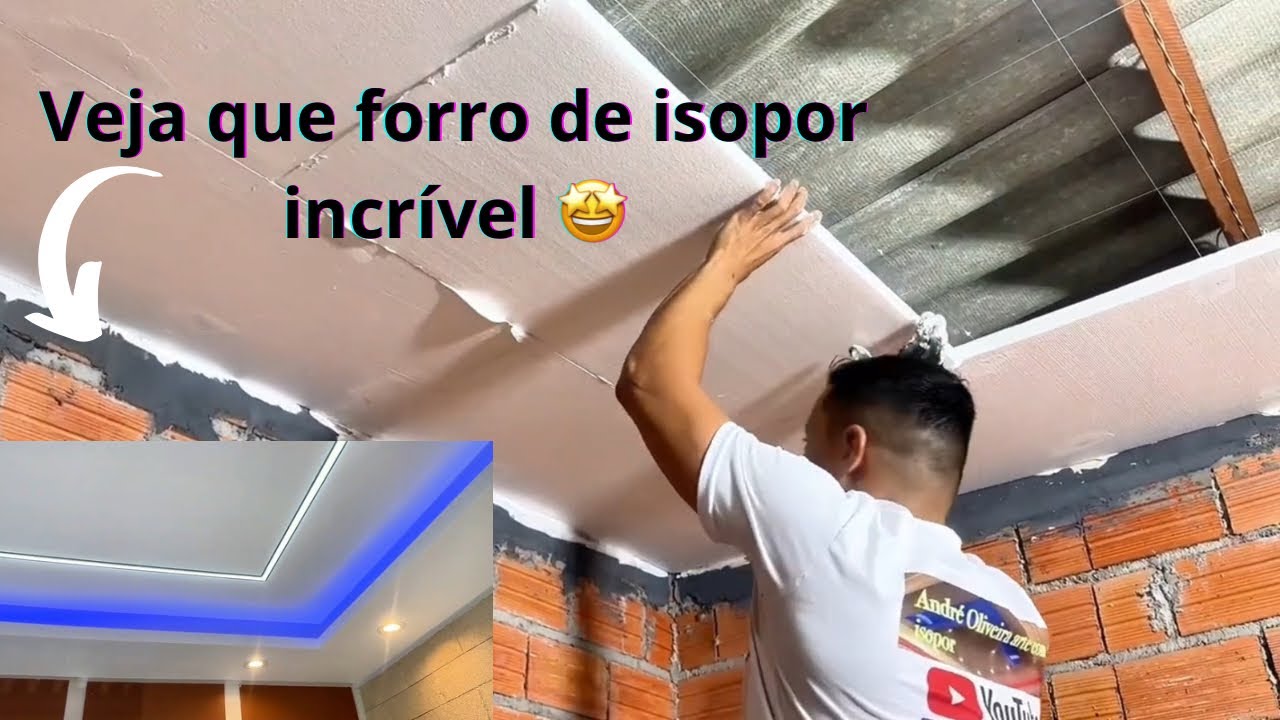 forro de isopor como instalar