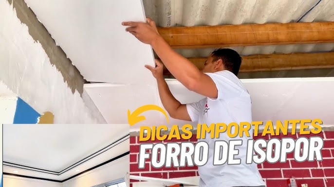 forro de isopor como instalar