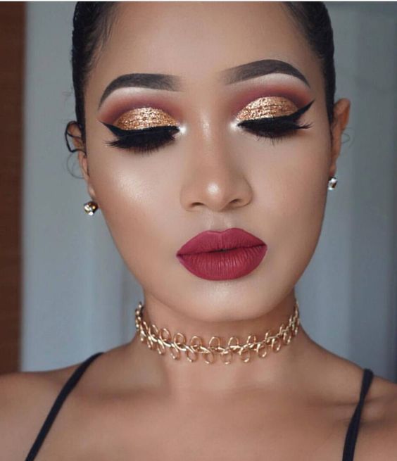 foto de maquiagem para natal