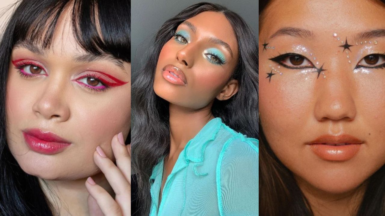 ideias de maquiagem carnaval com glitter