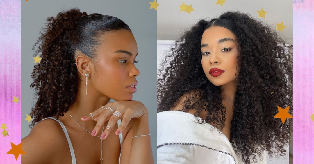 penteados cabelo cacheado festa