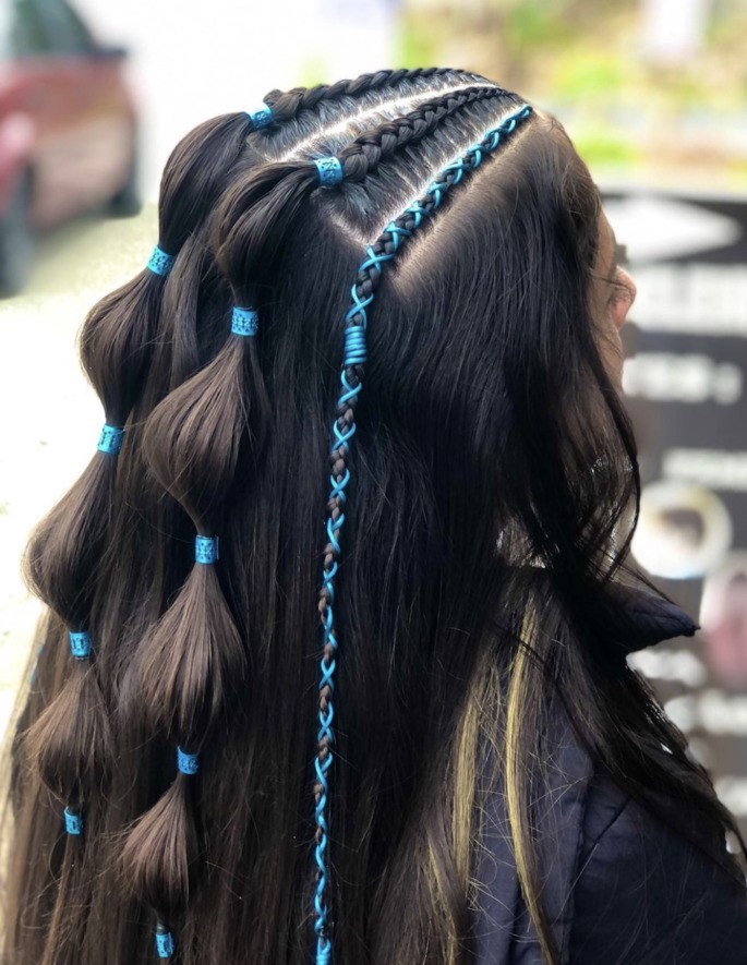 foto de trança nagô feminina