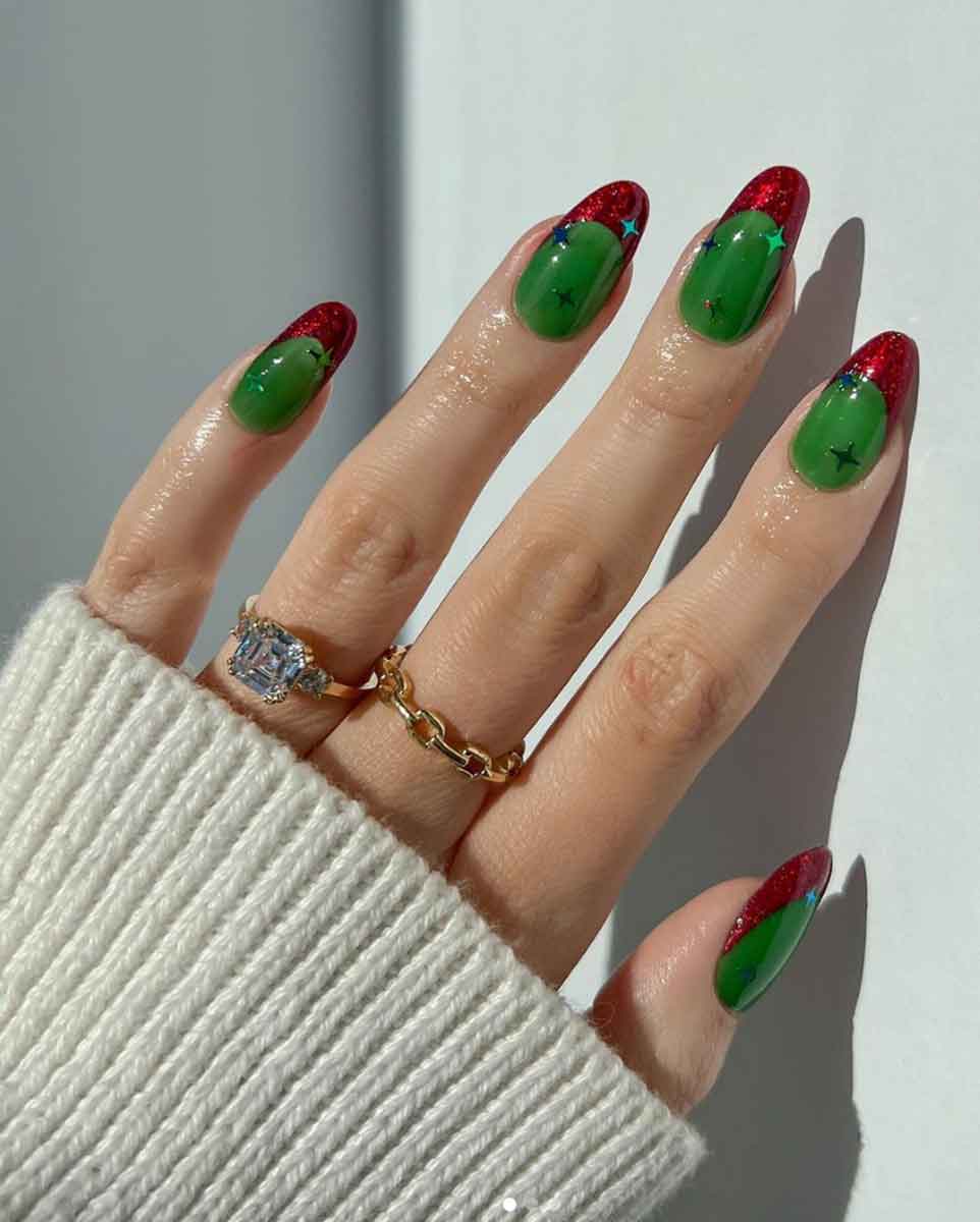 nail art de natal passo a passo