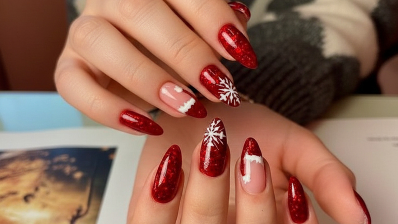 ideias de unhas para festa de fim de ano