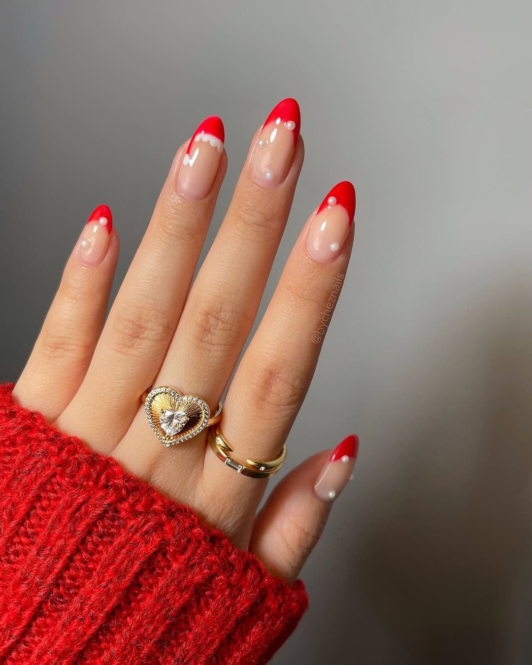 unhas minimalistas de natal
