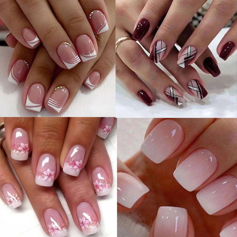 foto de unha em gel decorada