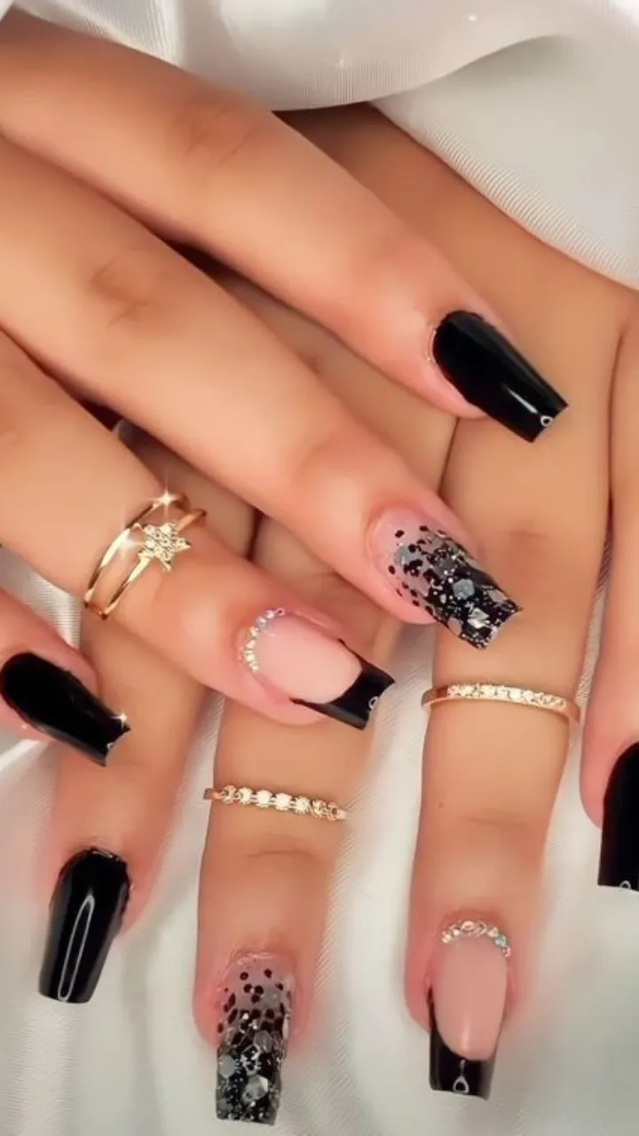 unhas decoradas bailarina