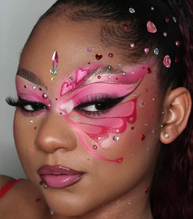 maquiagem de carnaval com strass passo a passo