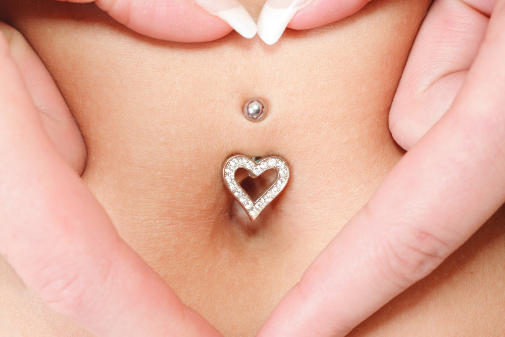 fotos de piercing no umbigo