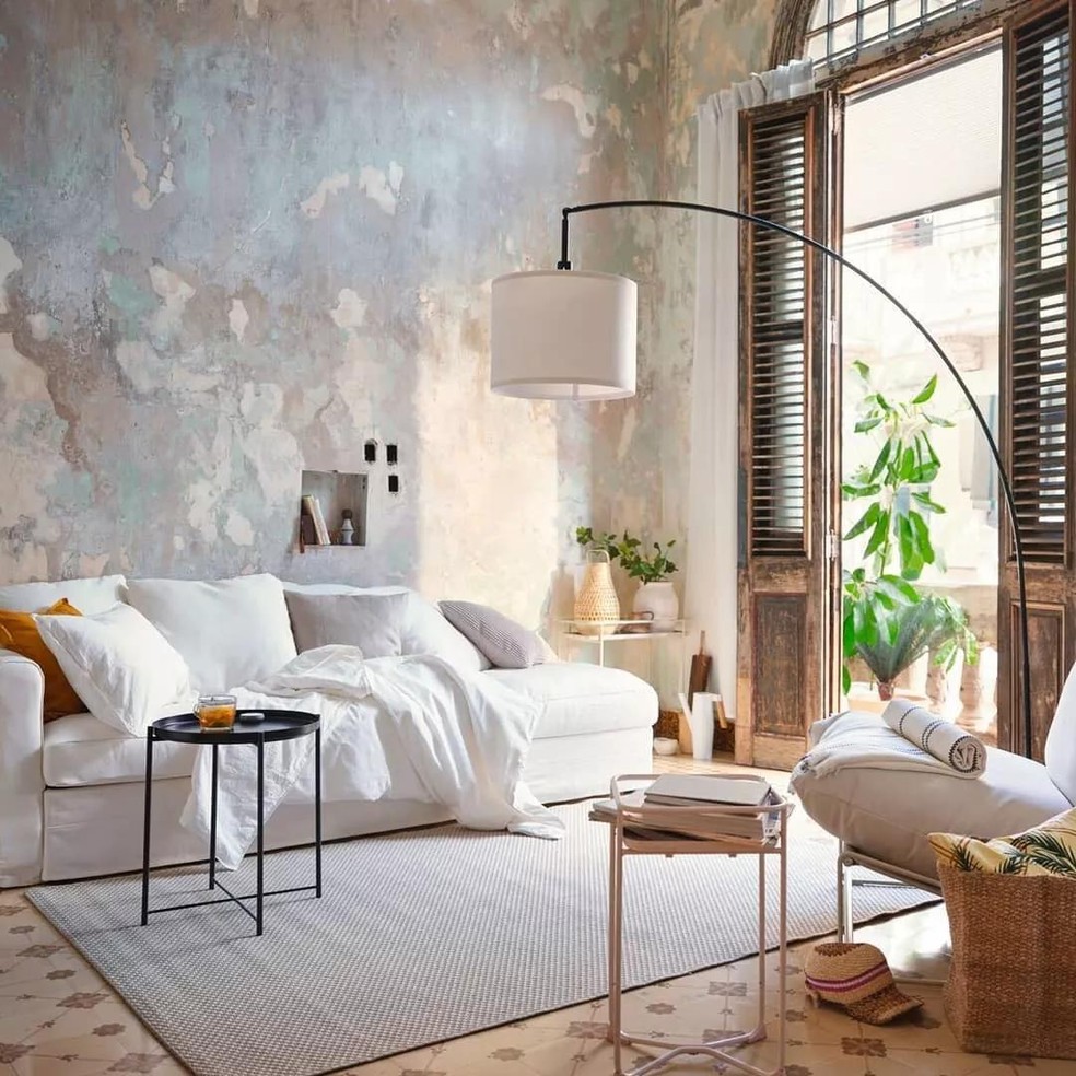 mural de fotos para sala de estar