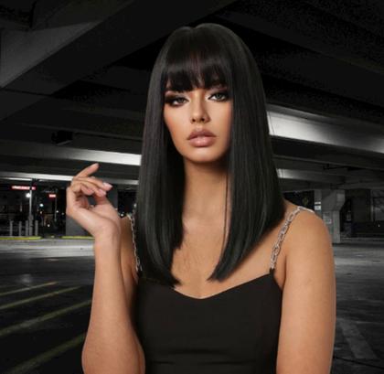franjão cabelo liso com progressiva