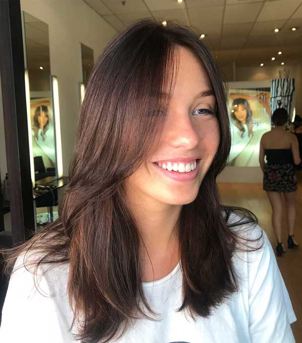 franjão cabelo liso lateral
