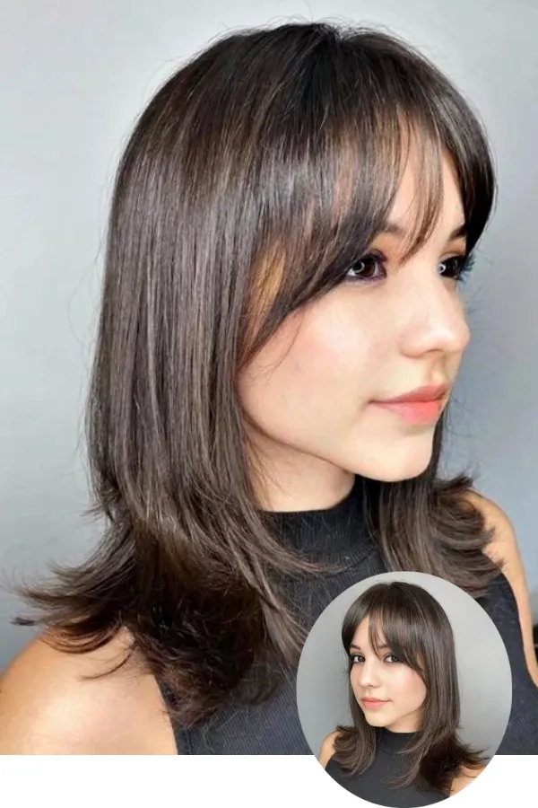franjão cabelo liso longo