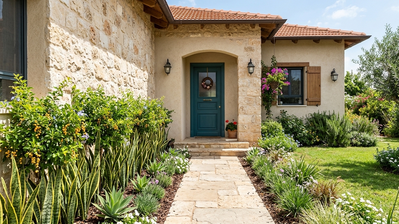 fachada de muro alta