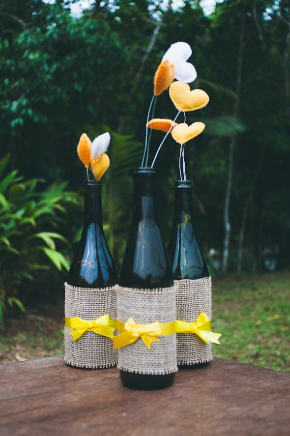 10 ideias criativas garrafinha decoração festa casamento