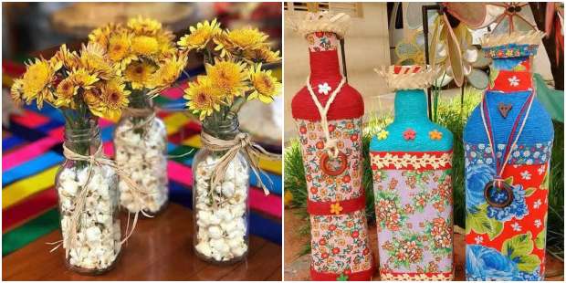 10 ideias criativas garrafinha decoração festa casamento