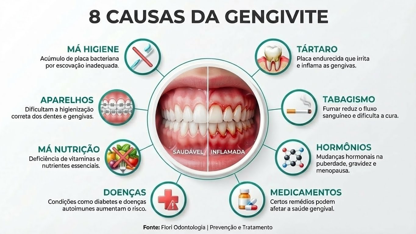 Como identificar os primeiros sinais de gengivite